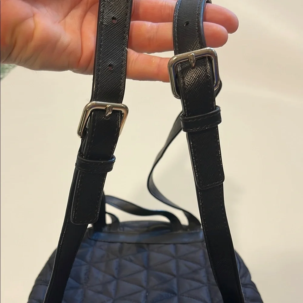 Kate Spade Black Quilted Mini Backpack
